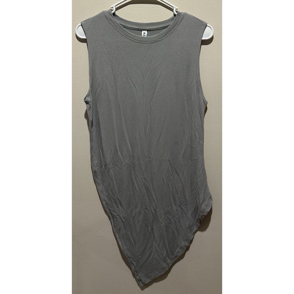 Athleta Asymmetrical Hem Sleeveless Top Grey Modal‎ Blend 599644-02 Small
